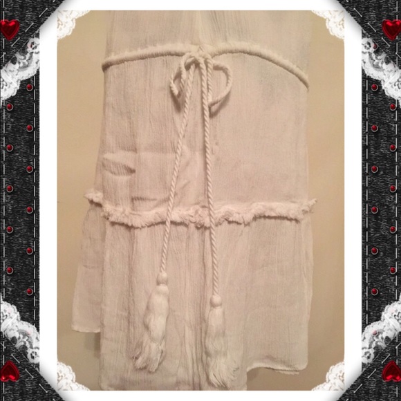 Max Studio Tied Side White Skirt - Picture 5 of 6